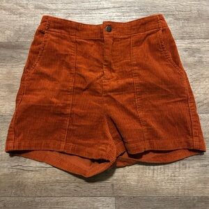 Wild Fable Burnt Orange Corduroy Shorts